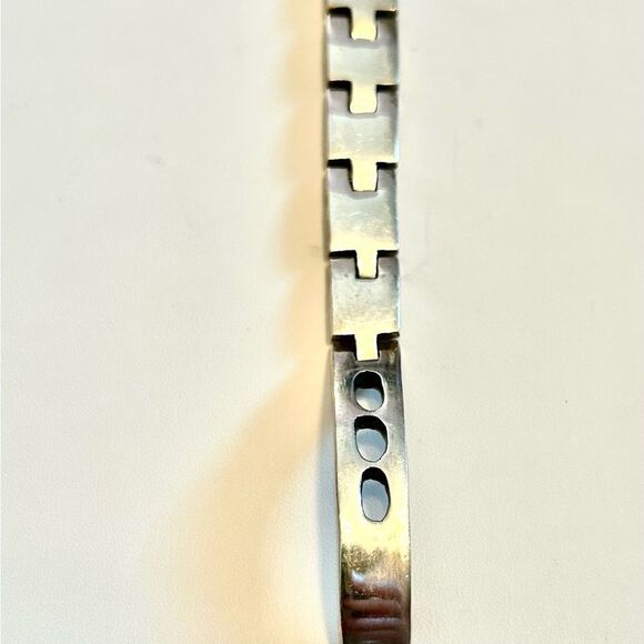 Rare Taxco Salvador Juller Gracia Signed Sterling Silver 925 Buckle Bracelet - Picture 5 of 10